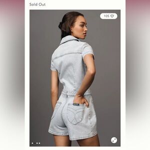 Anthropologie NWT Rolla’s Sailor Denim Romper